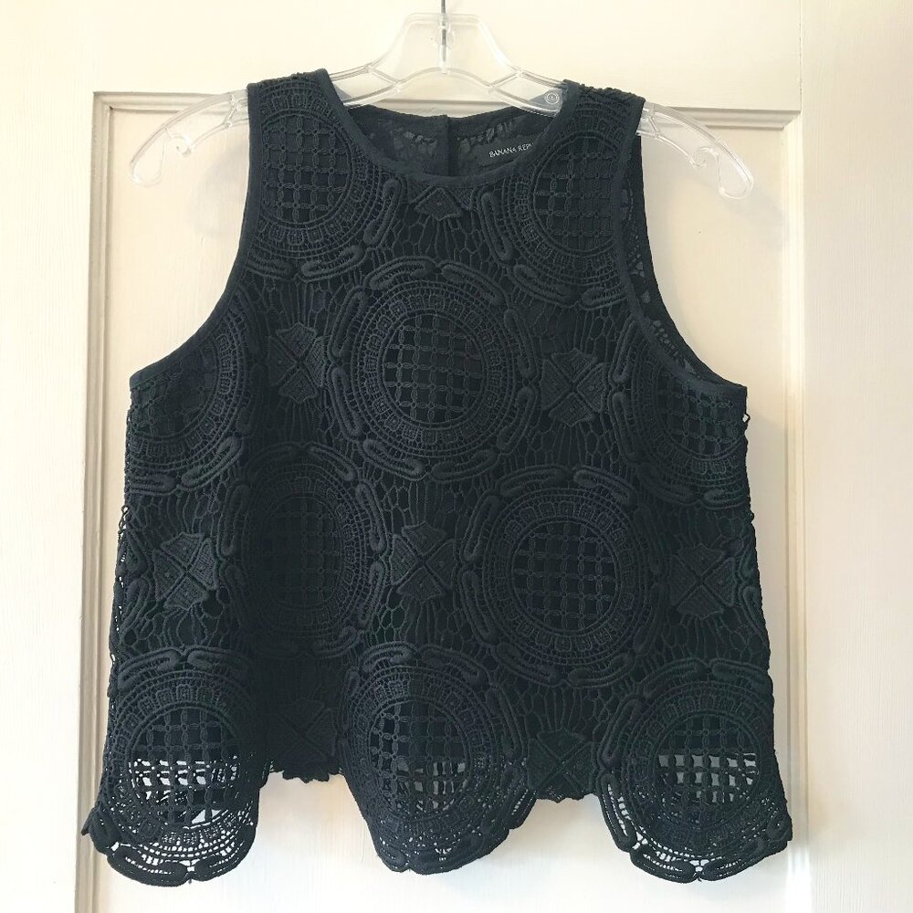 Banana Republic | Black Lace Top